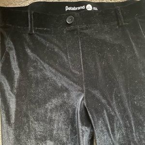 Beautiful Black Velvet Betabrand pants.